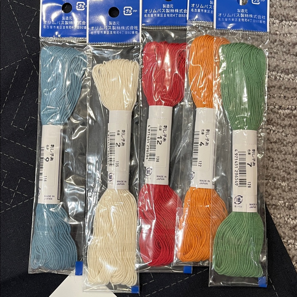 Sashiko Sampler, embroidery, sewing kit - Picture 6 of 6